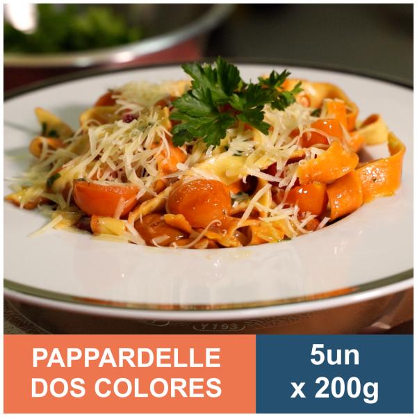 PAPPARDELLE DOS COLORES KG- PORCIÓN 200G 5 UNIDADES