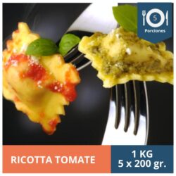 RAVIOLI RICOTTA TOMATE KG - PORCIÓN 200G 5UN