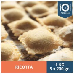 RAVIOLI RICOTTA KG - PORCIÓN 200G 5UN