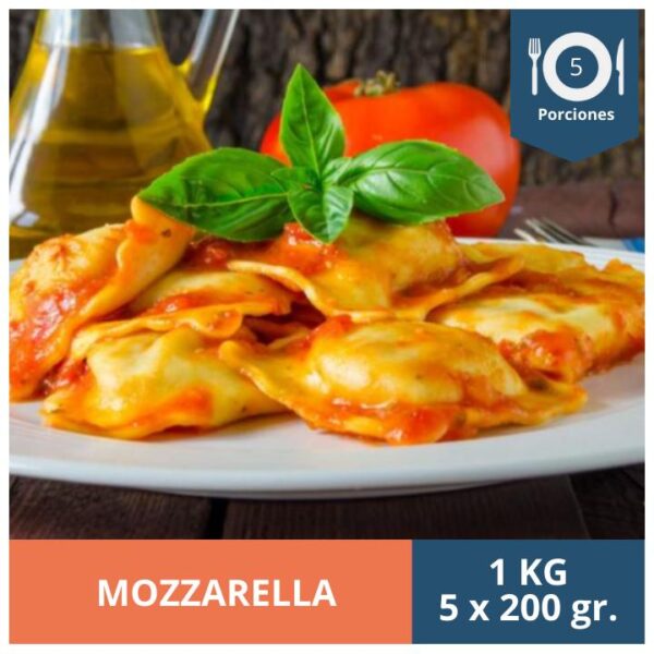 RAVIOLI MOZZARELLA KG - PORCIÓN 200G 5UN