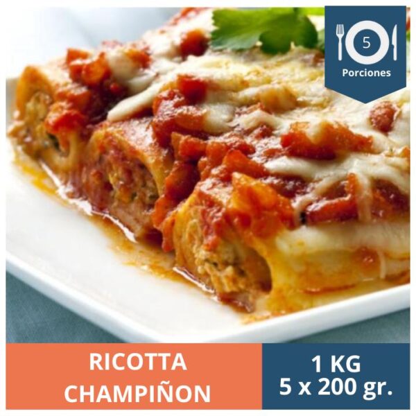 CANELONI RICOTTA CHAMPIÑÓN KG - PORCIÓN 200G 5UN